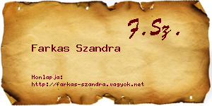 Farkas Szandra névjegykártya