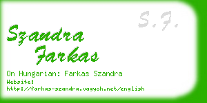 szandra farkas business card